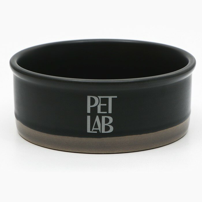 Pet Lab Керамическая миска 300 мл, серая