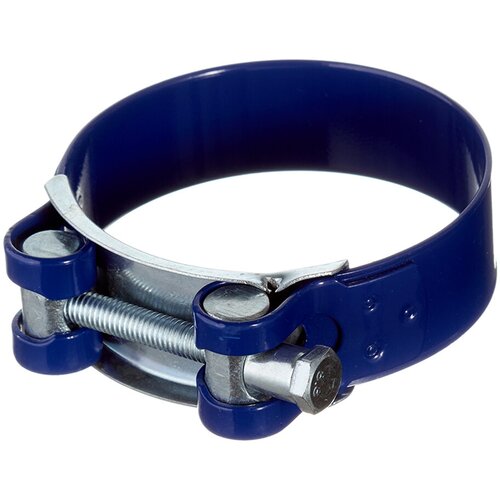 Хомут силовой Hard-Fix 64-67 мм оцинкованная сталь с полимерным покрытием одноболтовый