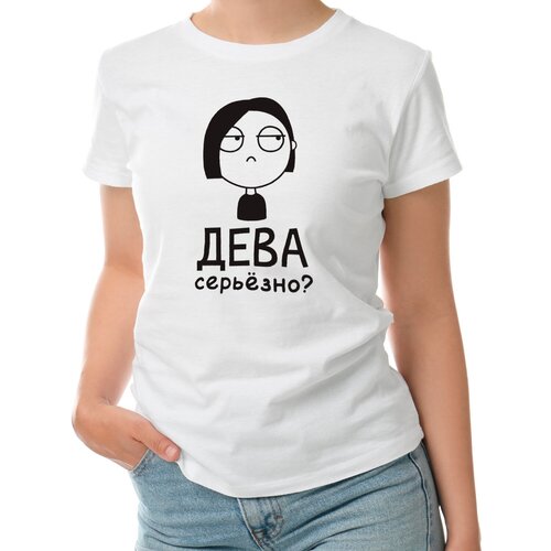 фото Футболка roly, хлопок, размер 44/46, белый