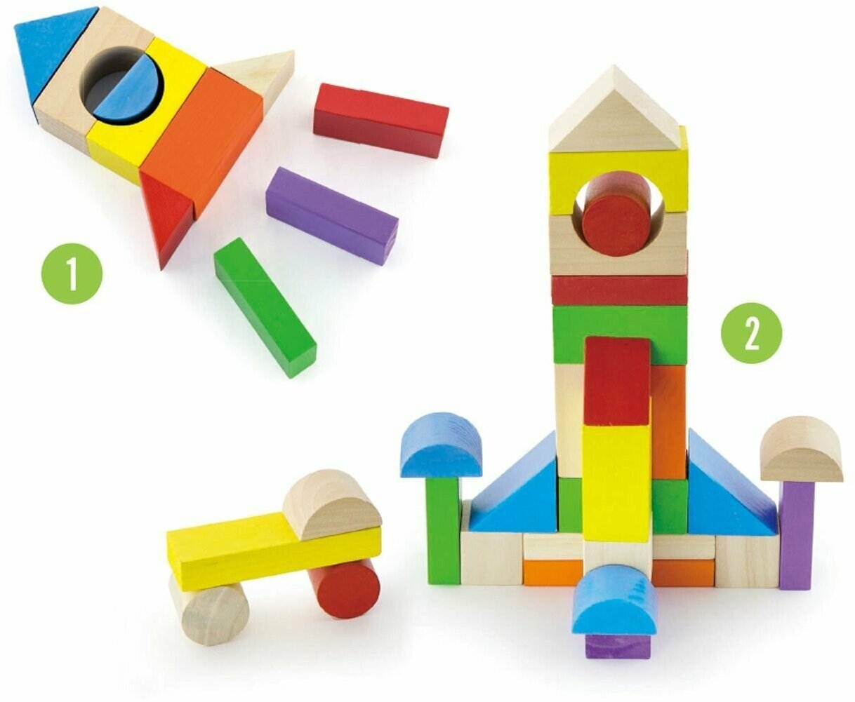 Classic Toys Строительные Кубики, 100 шт New Classic Toys - фото №3