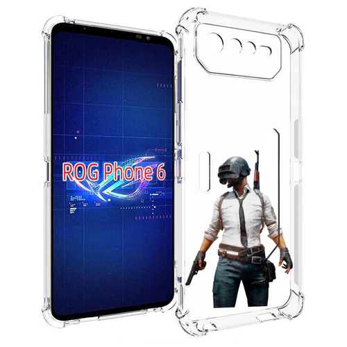 Чехол MyPads PUBG-2 для Asus ROG Phone 6 задняя-панель-накладка-бампер чехол mypads toyota тойота 2 для asus rog phone 6 задняя панель накладка бампер