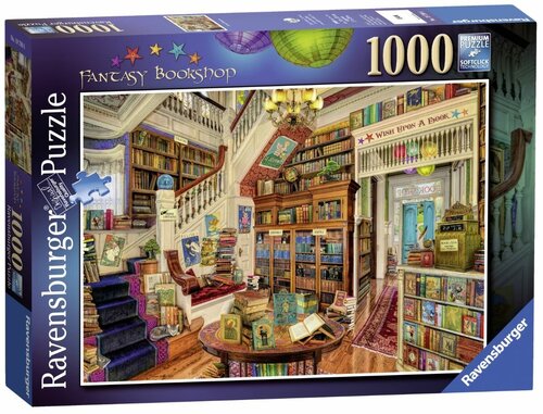 Пазл Ravensburger 1000 деталей: Книжный магазин фэнтези