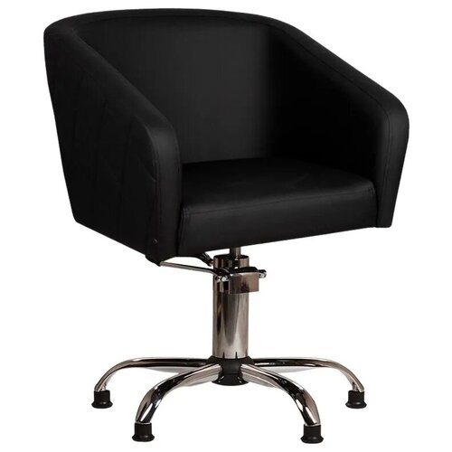 фото Парикмахерское кресло "лацио", черный, гидравлика пятилучье все в салон