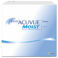 Контактные линзы ACUVUE 1-DAY MOIST, 180 шт., R 8,5, D -2,25