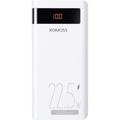 Внешний аккумулятор Power Bank 30000 мАч Romoss Sense 8PF белый