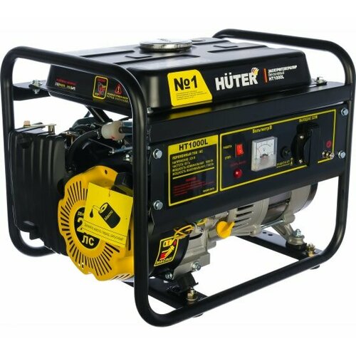 Бензиновый генератор Huter HT1000L, (1100 Вт) бензиновый генератор champion gg1000 1100 вт