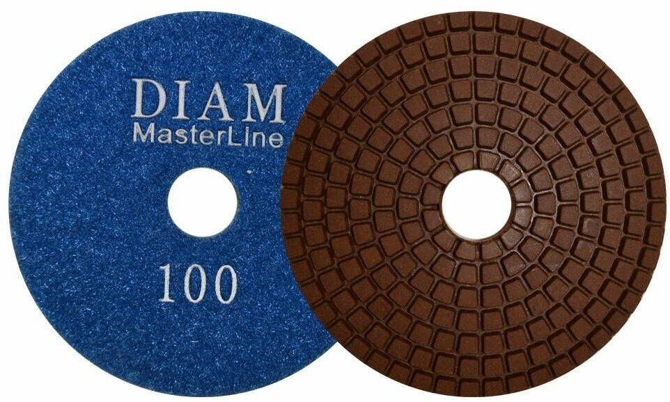 Диск алмазный 100 гибкий DIAM Master Line 100*15 мм шлифовальный К100