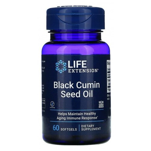 LIFE Extension Black Cumin Seed Oil, 60 капс.