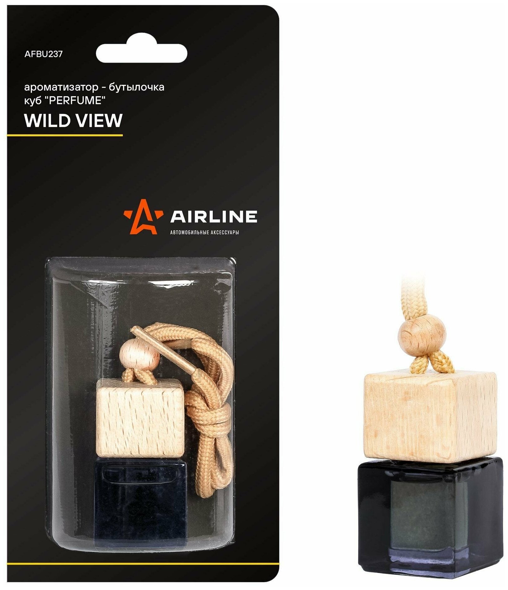 Ароматизатор-бутылочка куб "Perfume" WILD VIEW AIRLINE - фото №1