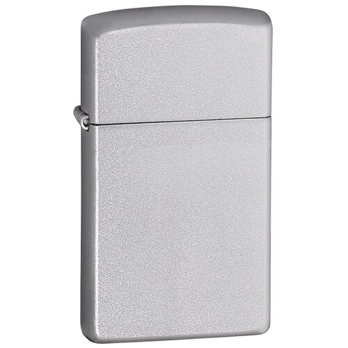 Оригинальная бензиновая зажигалка ZIPPO Slim 1605 с покрытием Satin Chrome зажигалка zippo slim 49123