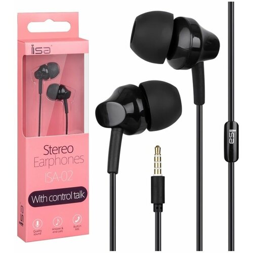 Наушники ISA-02 кнопка ответа и микрофон 32900₽