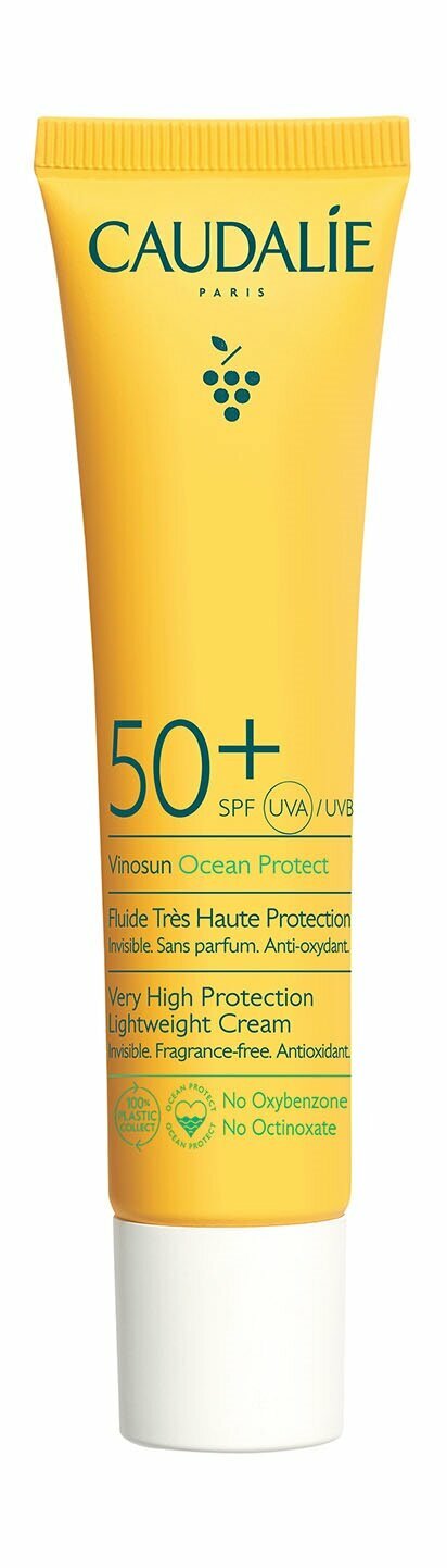 CAUDALIE Vinosun Солнцезащитный флюид для лица SPF50+, 40 мл