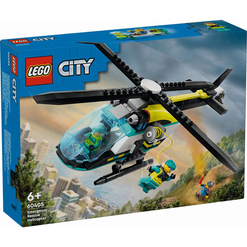 Конструктор LEGO City 60405 Аварийно-спасательный вертолет, 226 дет.