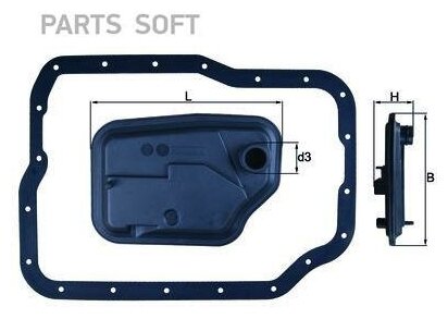 HX149D Mahle Фильтр гидравлический Ford MAHLE / арт. HX149D - (1 шт)