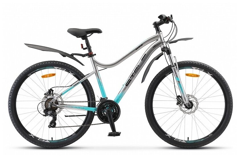 Горный (MTB) велосипед STELS Miss 7100 D 27.5 V010 (2020) рама 18" Хром