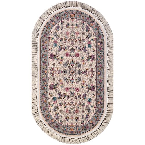 Ковер 2CC3B - Овал Кремовый, Классический, Ковер на пол, в гостиную, спальню, в ассортименте, Турция, Бельгия, Иран (200 см. на 400 см.)