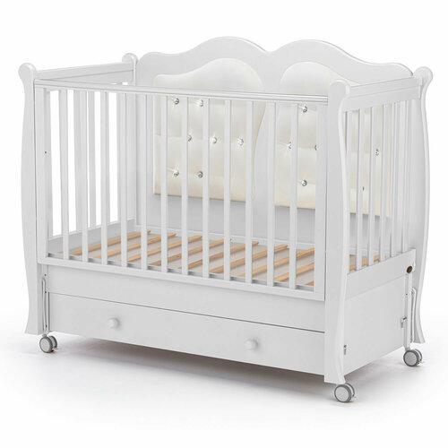 детская кровать nuovita stanzione inizio swing bianco natural белый натуральный Детская кровать Nuovita Affetto Swing продольный (Bianco/Белый)