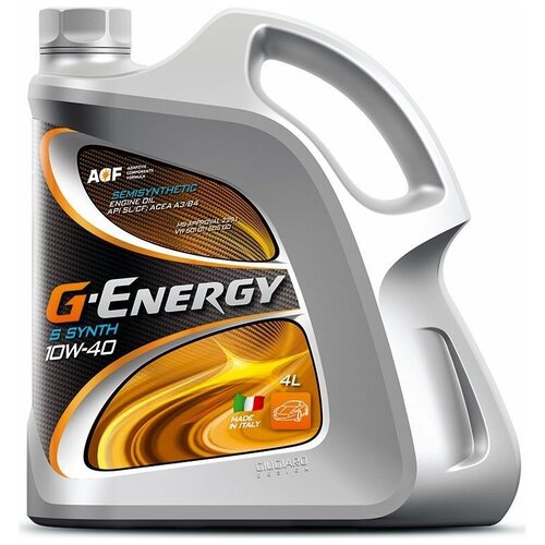 Масло моторное 10W40 G-ENERGY 4л полусинтетика G-Energy S Synth A3/B4 Италия