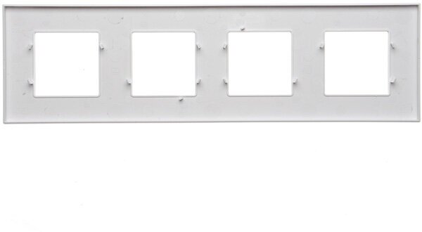 Рамка 4м универсал Unica Quadro белый встроенный монтаж (Schneider Electric), арт. MGU2.708.18 - фотография № 3