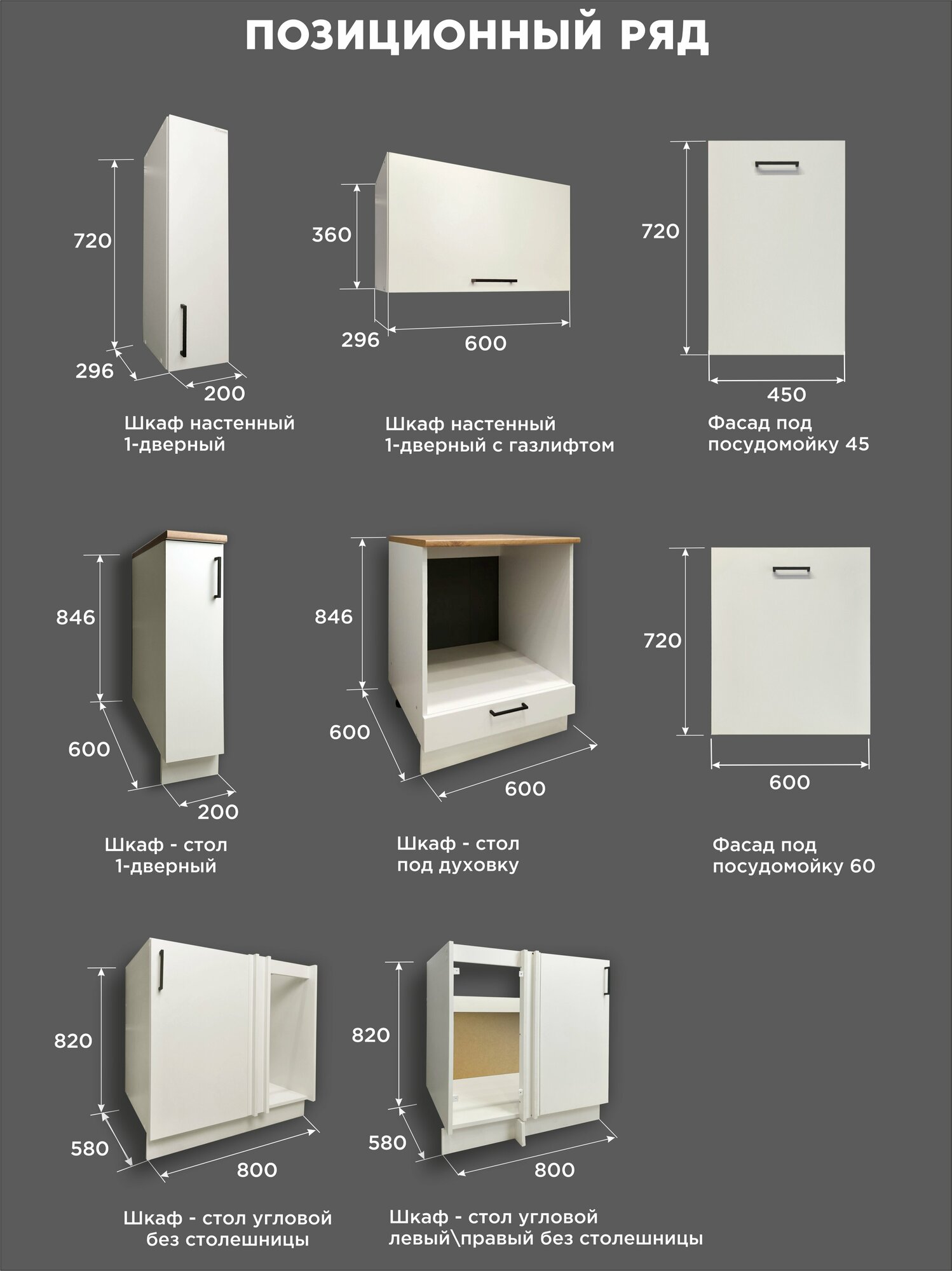 Шкаф кухонный напольный с полкой белый ш.80см - фотография № 15