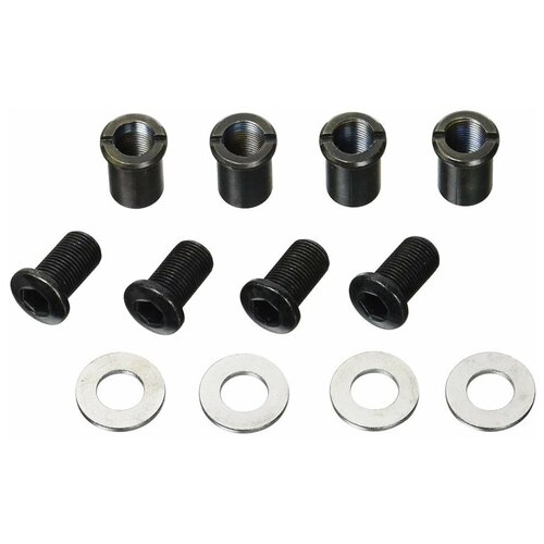 Бонки велосипедные E Thirteen T-Nuts, 13,5 mm/Hex 15 mm/M8 Washers, 4pcs, Black, BKT. CRB.15M