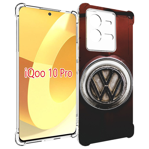 Чехол MyPads volkwagen фольскваген 1 мужской для Vivo iQOO 10 Pro задняя-панель-накладка-бампер