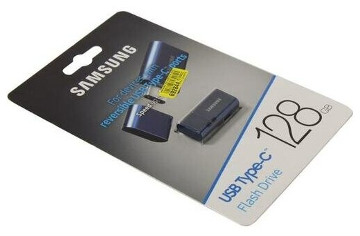 Накопитель USB 3.2 128GB Samsung blue - фото №5