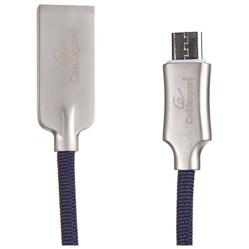 Аксессуар Gembird Cablexpert Platinum USB 2.0 AM/microB 1m Blue CC-P-mUSB02Bl-1M кабель cablexpert hdmi серия platinum 1 8 м cc p hdmi01 1 8m