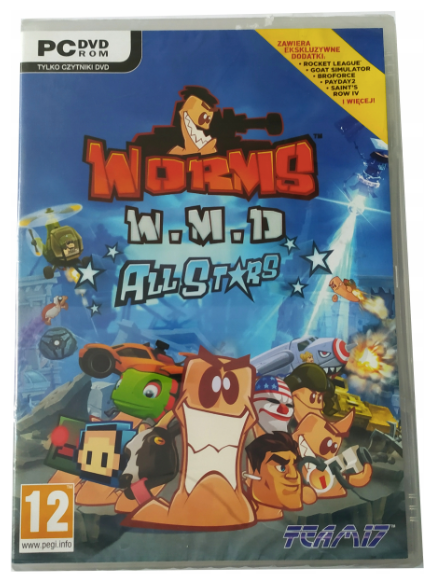 Worms W.M.D. DVD-box Польское издание (без ключа активации). Сувенир