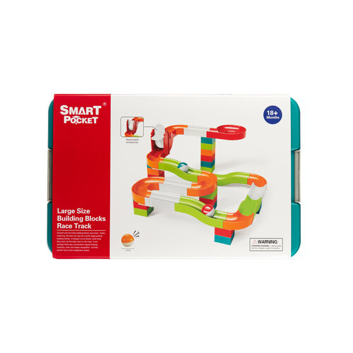 Развивающий конструктор для малышей в виде трека SMART POCKET Гоночный шар 73 эл с 18 месяцев с крупными блоками 1811₽