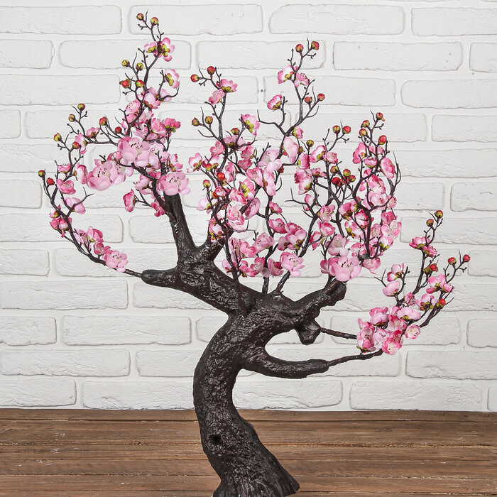 Дерево искусственное "Сакура в цвету" 85 см, розовый (без горшка) 4444921 .