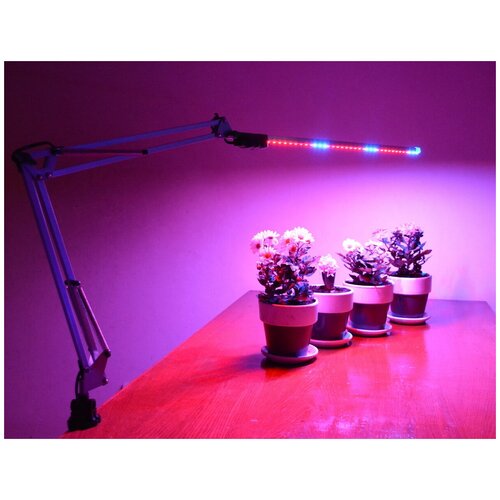 фото Лампа для домашних растений на пантографе "мицар" 50 см агрономия xxi век