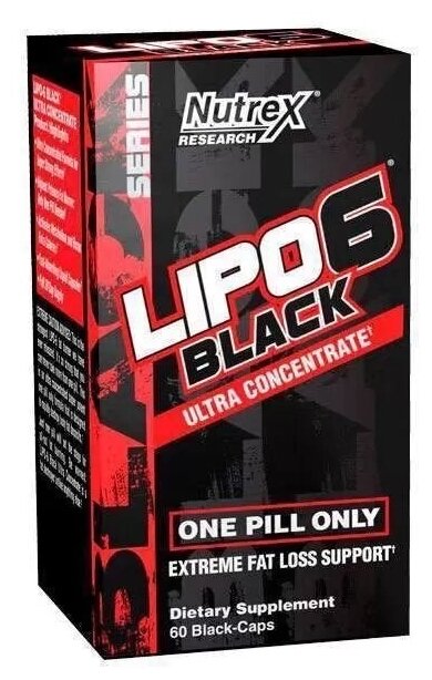 Lipo-6 Black Ultra Concentrate International, 60 капсул