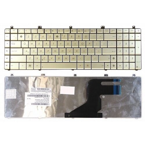 Клавиатура для ноутбука Asus N55 N55S N75 N75S серебряная 1900₽