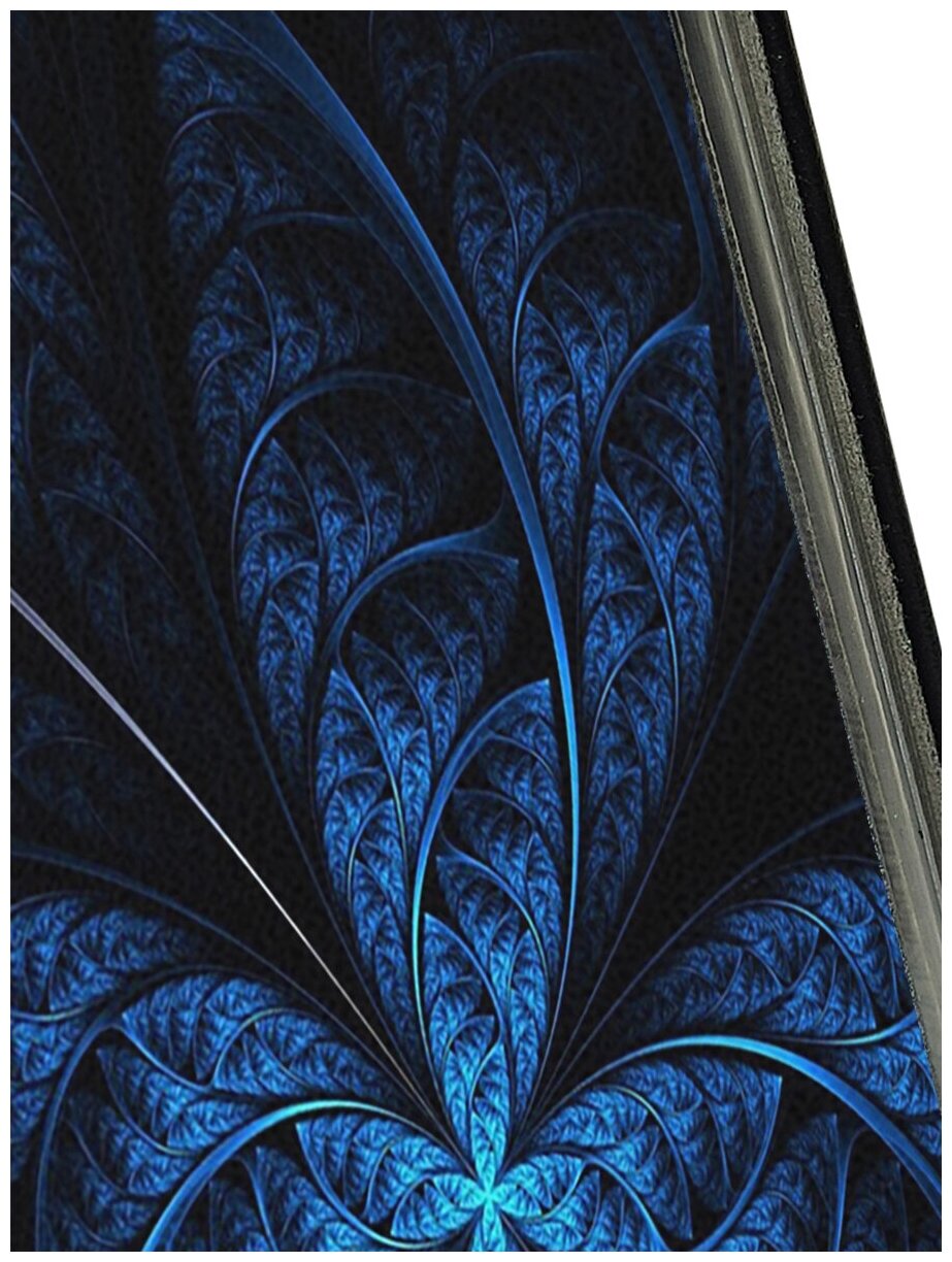Чехол-книжка Темно-синяя абстракция на Xiaomi Redmi Note 10 Pro / Сяоми Редми Ноут 10 Про черный