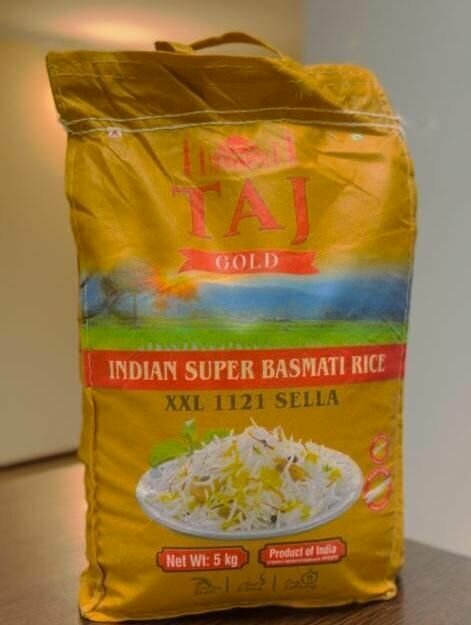 Рис индийский Басмати TAJ длиннозерный, пропаренный, 5 кг - фотография № 1