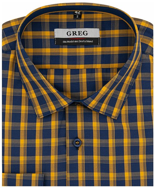 Рубашка GREG, размер 174-184/41, желтый