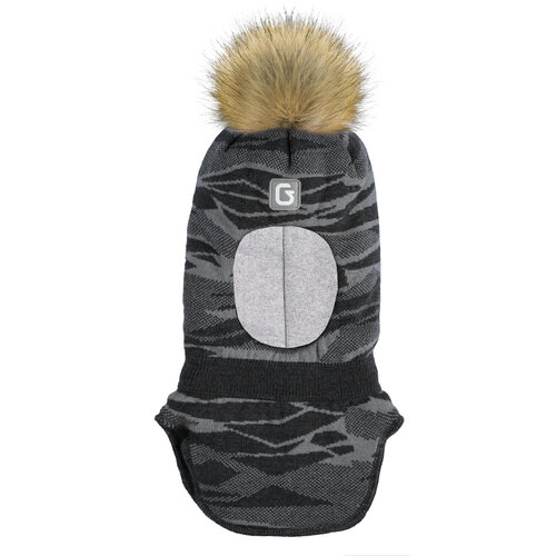 фото Шапка-шлем gusti демисезонная, подкладка, помпон, размер 50/52, серый