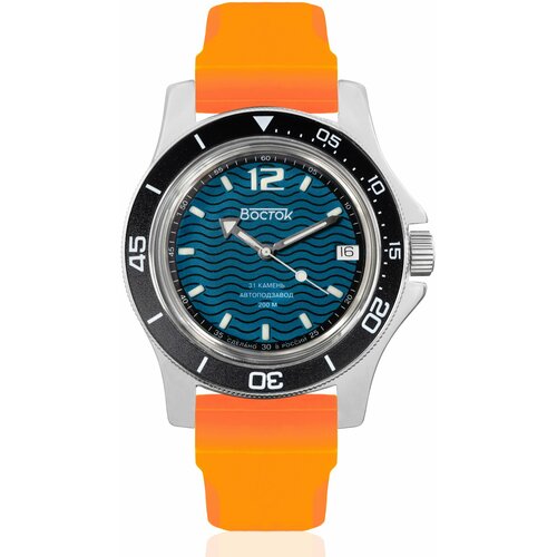 фото Наручные часы восток мужские наручные часы восток амфибия 13040а, оранжевый