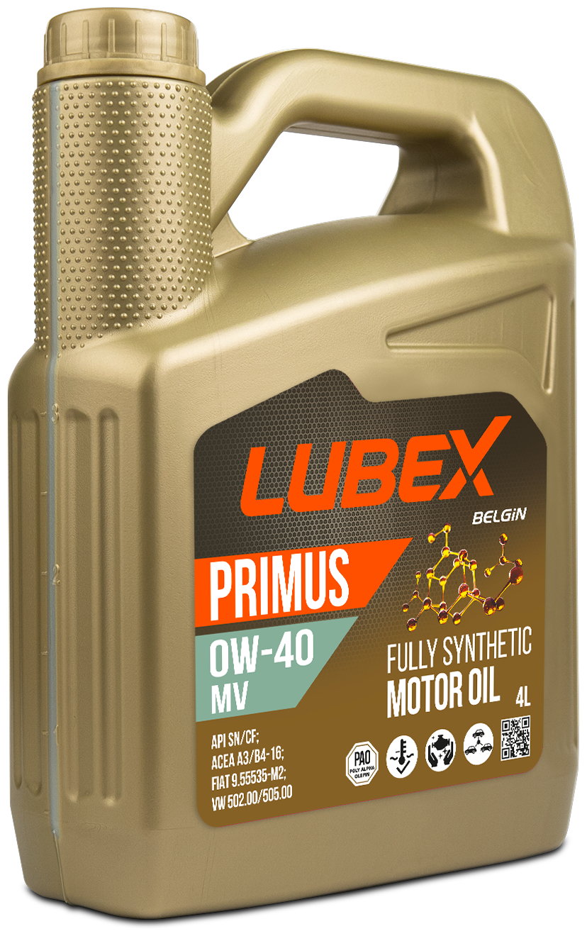 Синтетическое моторное масло LUBEX PRIMUS MV 0W-40