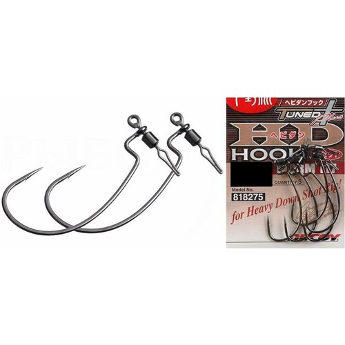 Крючок Decoy Worm 117 HD Hook offset #1/0 (5шт) japan sasame wacky hook drop shot fishing hooks finess offset hook fishing hook for soft worm lure hook barbed fishing tackle