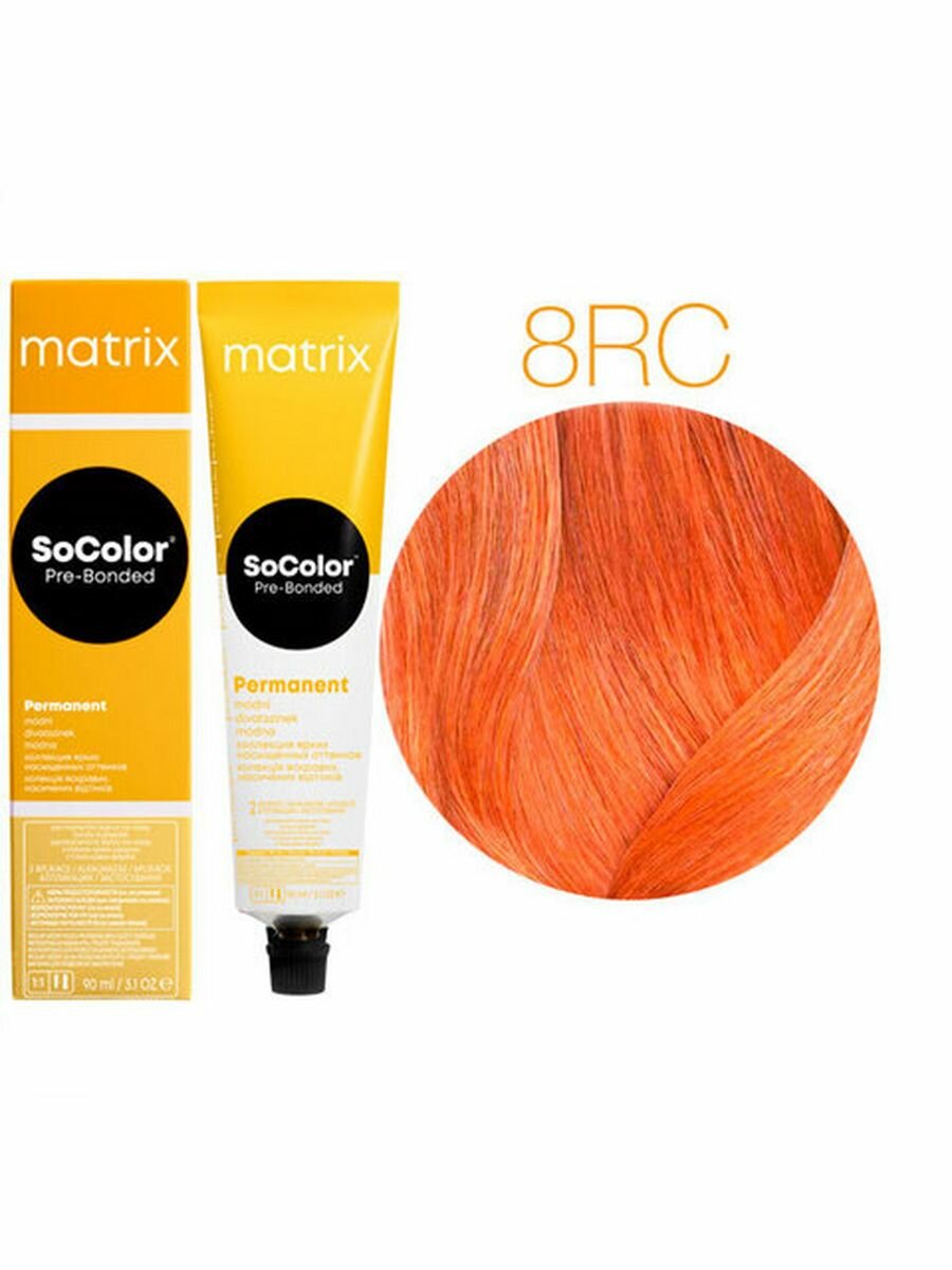 MATRIX SoColor 8RC Светлый блондин красно-медный 90 мл