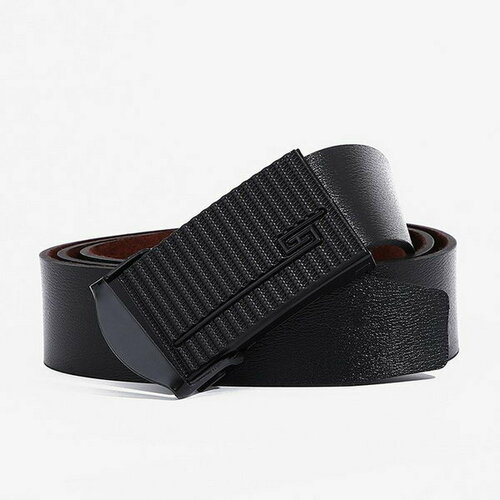 фото Ремень сима-ленд, размер 120, черный сима-лэнд