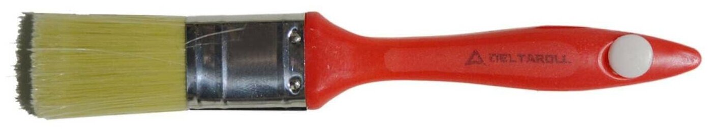 Кисть Deltaroll с красной ручкой светлая щетина 50x14 мм 12750