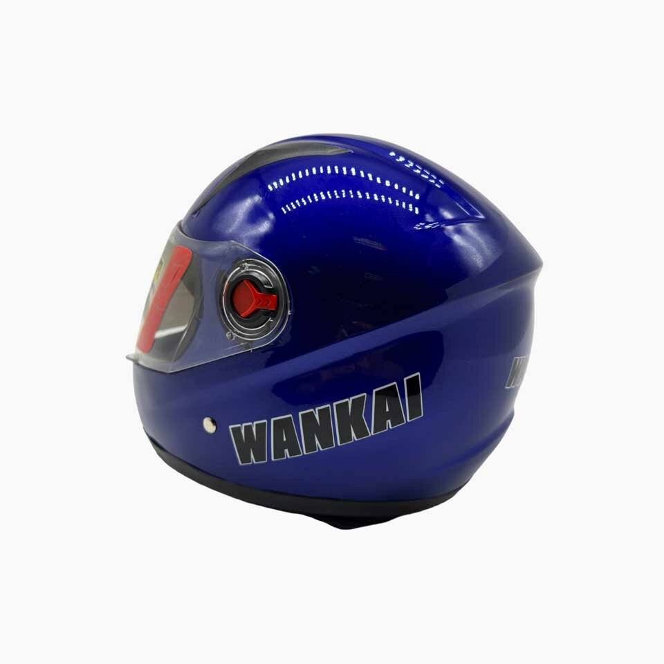 Мотошлем Wankai Helmet (WK-802) синий (интеграл с воротником)