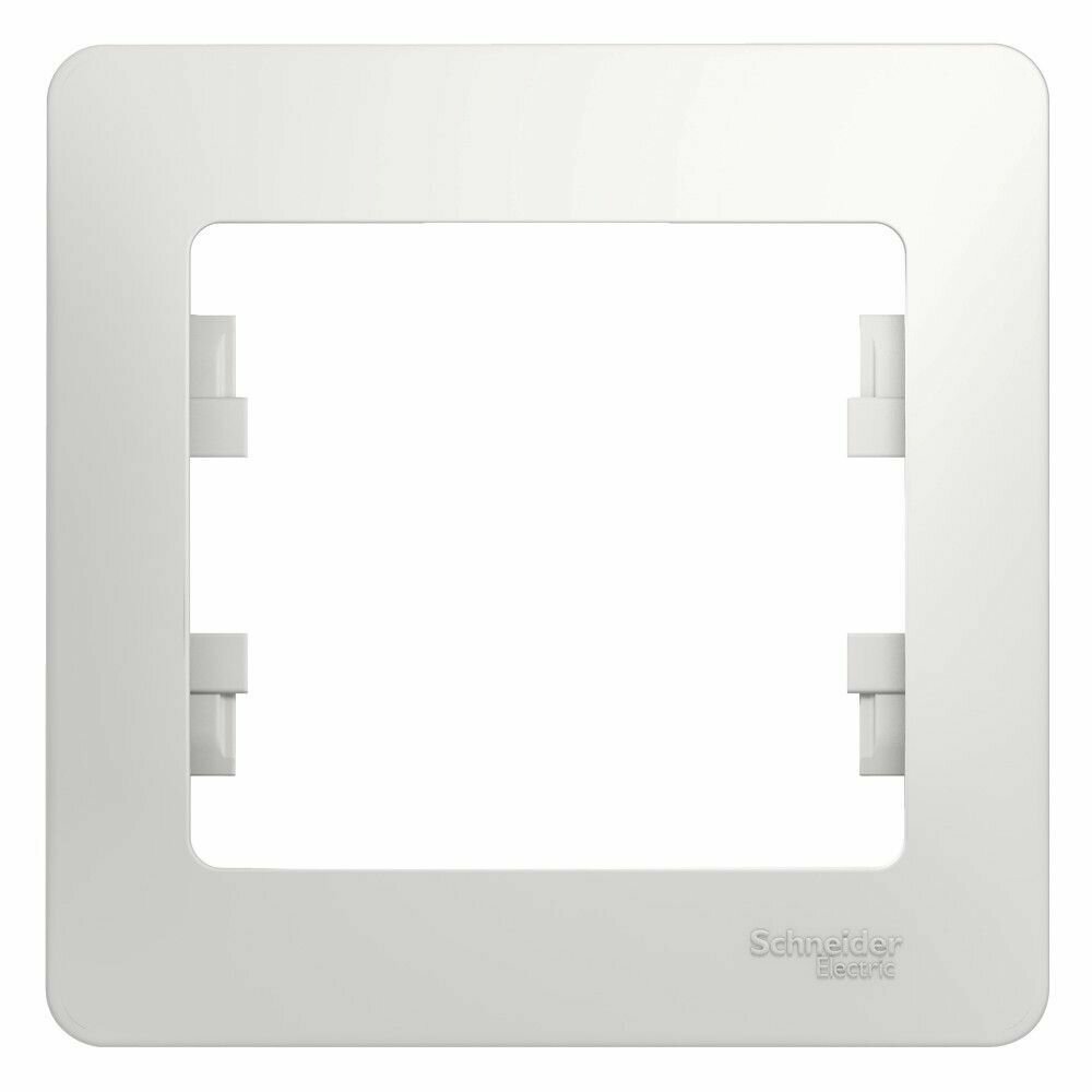 Schneider Electric GLOSSA 1-постовая рамка, белый (10шт) (арт. GSL000101) - фотография № 4