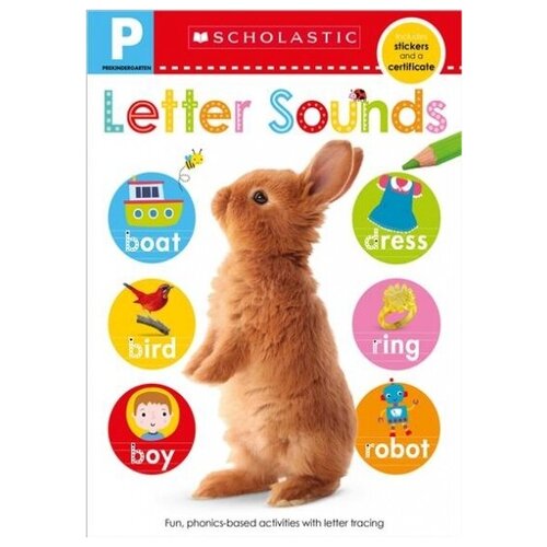 pre-k skills workbook. letter sounds