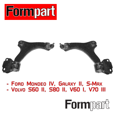 Передние рычаги FormPart для Ford Mondeo 4 Galaxy 2 S-max Volvo S60 S80 V60 V70 Форд Мондео Гелакси С-Макс Вольво С60 С80 В60 В70