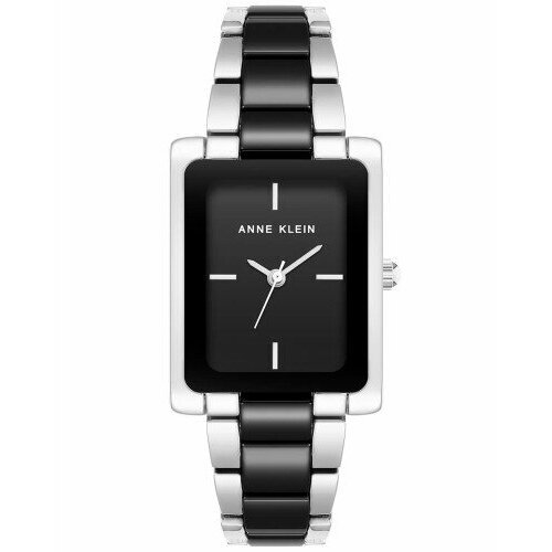Наручные часы ANNE KLEIN Часы Anne Klein 3999BKSV с гарантией, черный, серебряный
