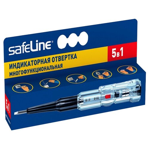 Индикатор напряжения отвертка SAFELINE многофункциональная. отвертка индикатор напряжения faja0315 toptul